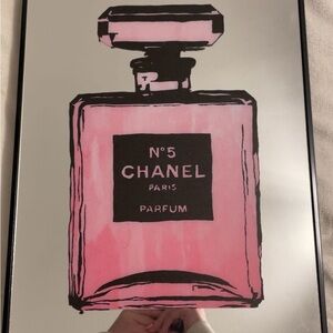 CHANEL No. 5 Pink Perfume Illustration
